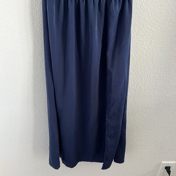 NWT Lord & Taylor Design Lab Dress Silky Midi Lightweight Blue XS - Picture 4 of 10